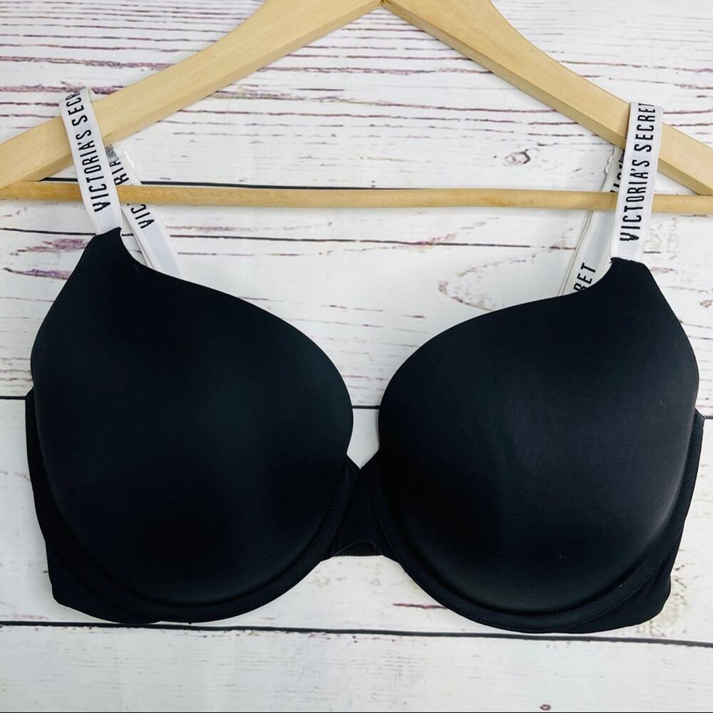 Victoria's Secret t-shirt push-up bra black